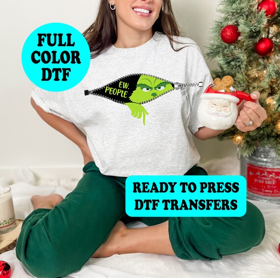 Oh Fudge Grinch Christmas T shirt Heat Iron on Transfer