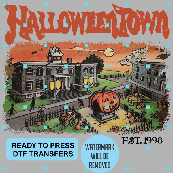 Best Seller Retro Halloweentown DTF Transfers 1998 DTF Prints, Spooky Season Halloween Gifts, Ready to Press Dtf Transfers -H115