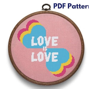 Love Is Love (Pansexual) - Cross Stitch Pattern