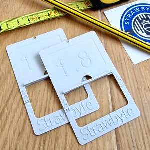 Original Waste Side Jig™ 1.8mm Kerf for Easy Track Saw Cuts (Pair) inc. Festool TS55 F & K Series From Strawbyte Workshop