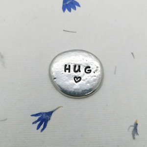 Personalized hand stamped pocket hug image 2