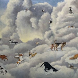 Dog Heaven - Tarjeta en blanco
