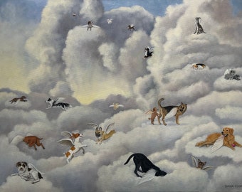 Dog Heaven- Giclée Fine Art Print