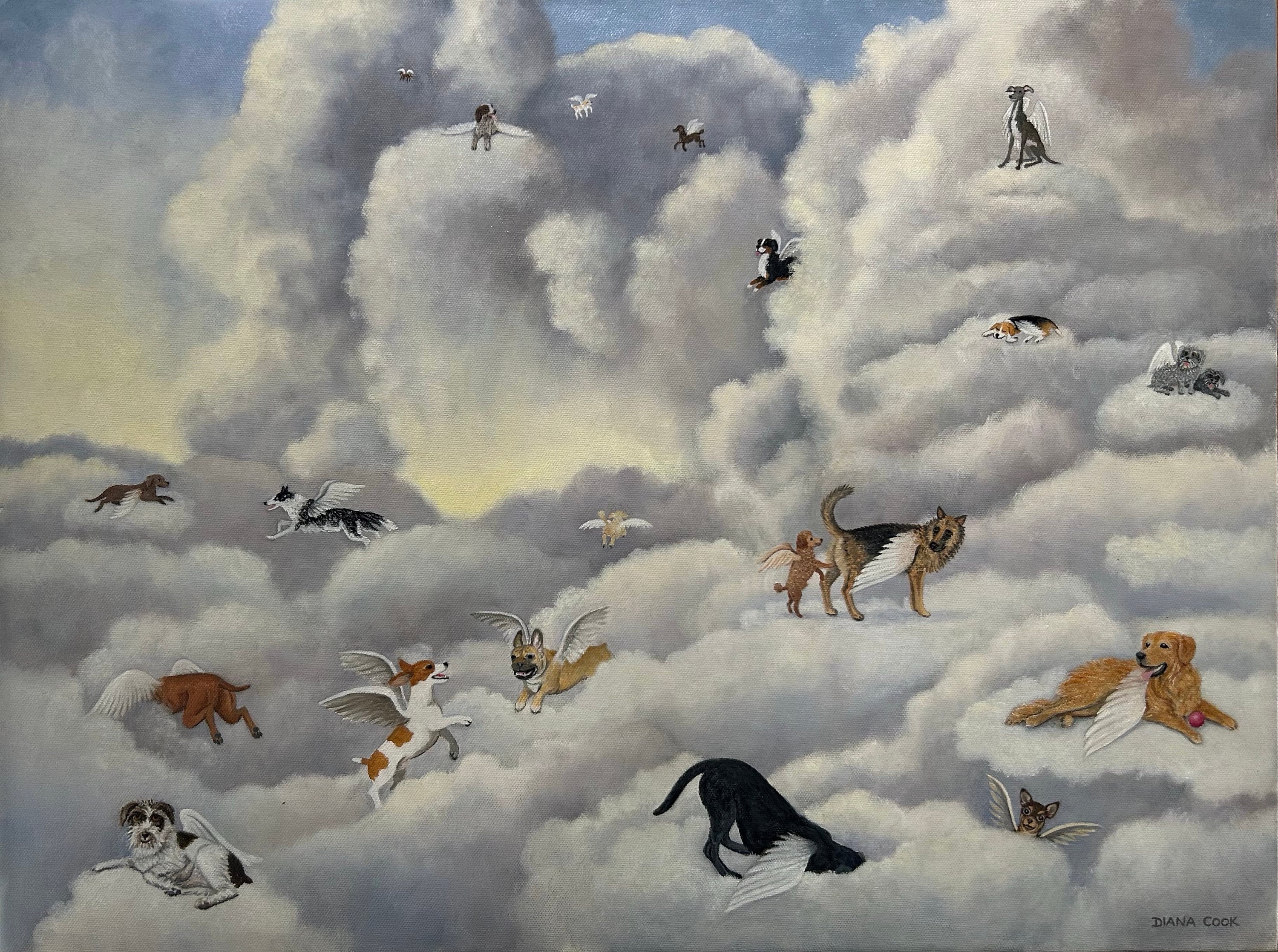 【中古】 Dog Heaven VoodooChild Dog Heaven- Giclée Fine Art Print- Large Print - Etsy Canada