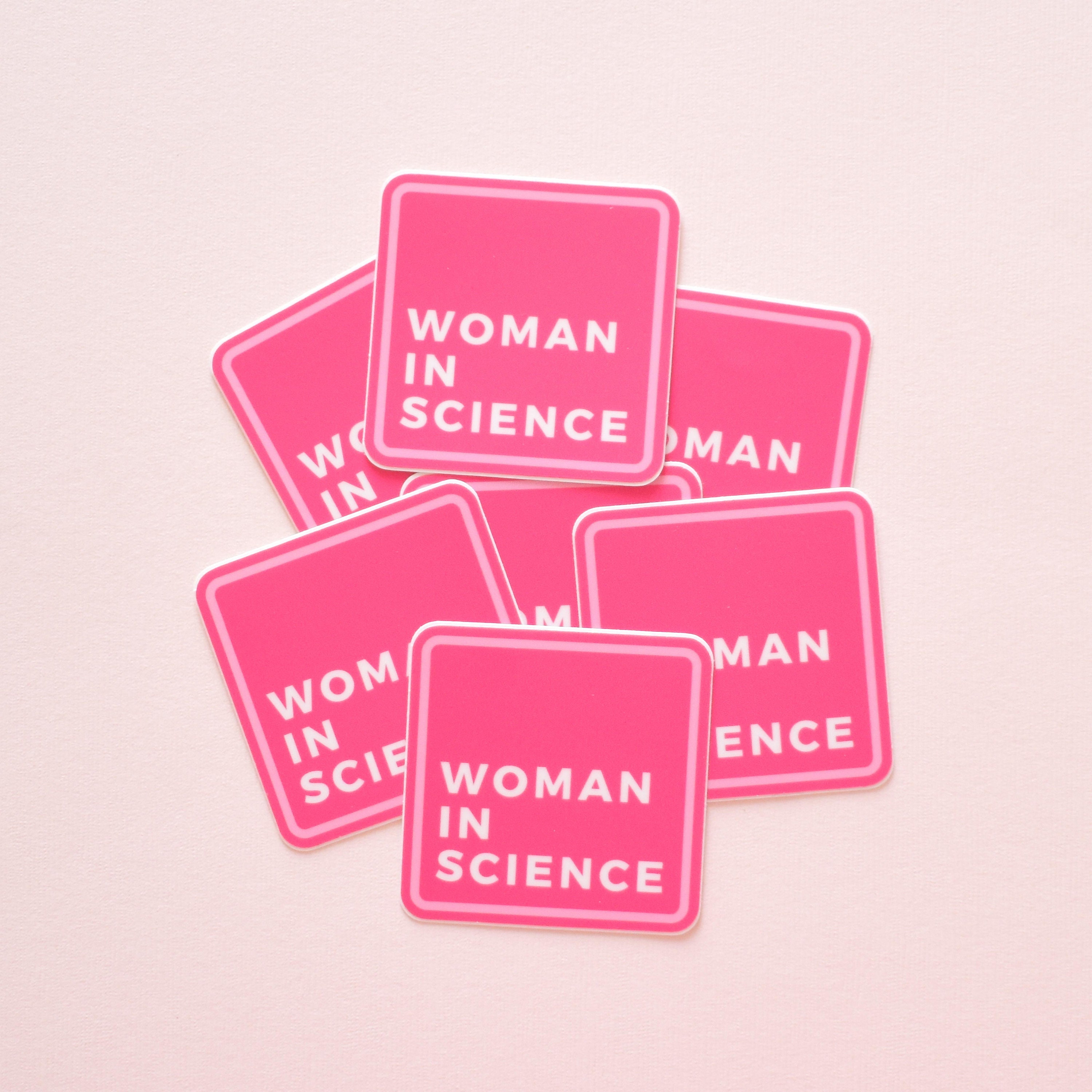 Woman in Science, vinyl STEM sticker, biology, chemistry, gift for sc…