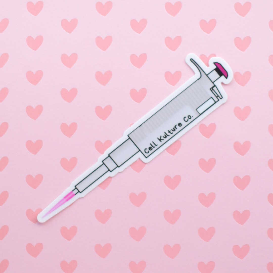Sticker Pipite Micro Pipette, Vinyl Science Sticker, STEM, Biology, Gift for Science ...