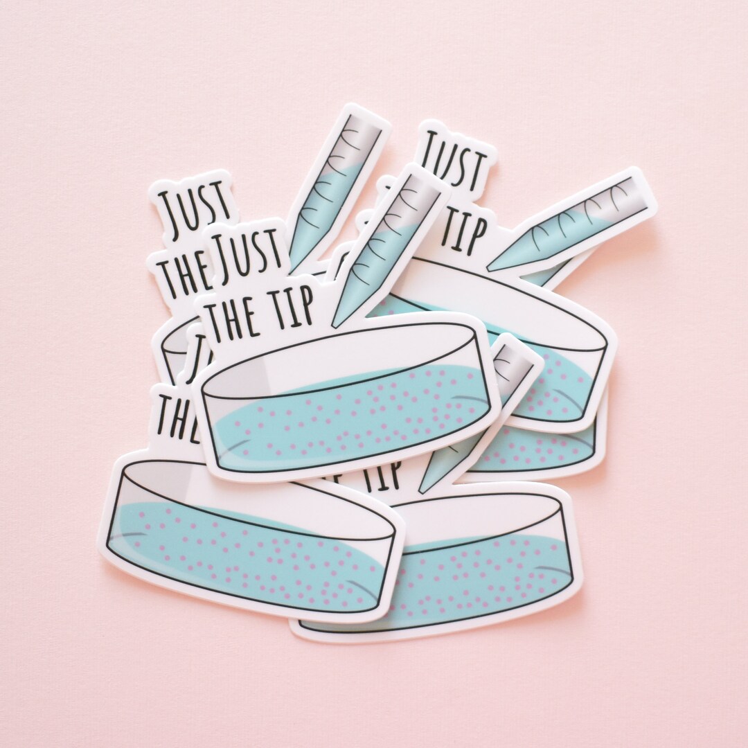 Just the Tip Petri Dish, Vinyl Science Sticker, Biology, Microbiology