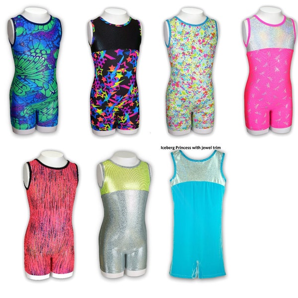 Biketard Toddler sz 2 XX-Small Child - Clearance Gymnastics Dance Biketard Unitard Leotard - Variety to choose from