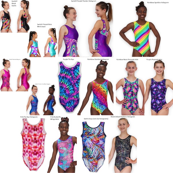 Leotard sz 12 Small Adult (Girls/Juniors) - Clearance Gymnastics or Dance Workout Leotard - Variety to choose from