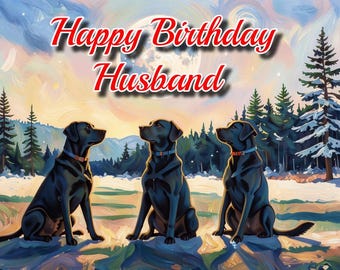 Husband Happy Birthday Greeting Cards A5 Size Choose your design