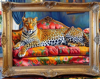 x2 Maximalist art Leopard Digital Prints - Download