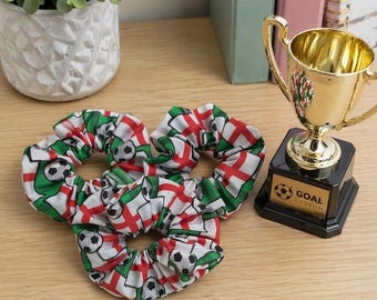 England Football Hair Scrunchies Unique Design Sport Dance Party World Cup 2026
