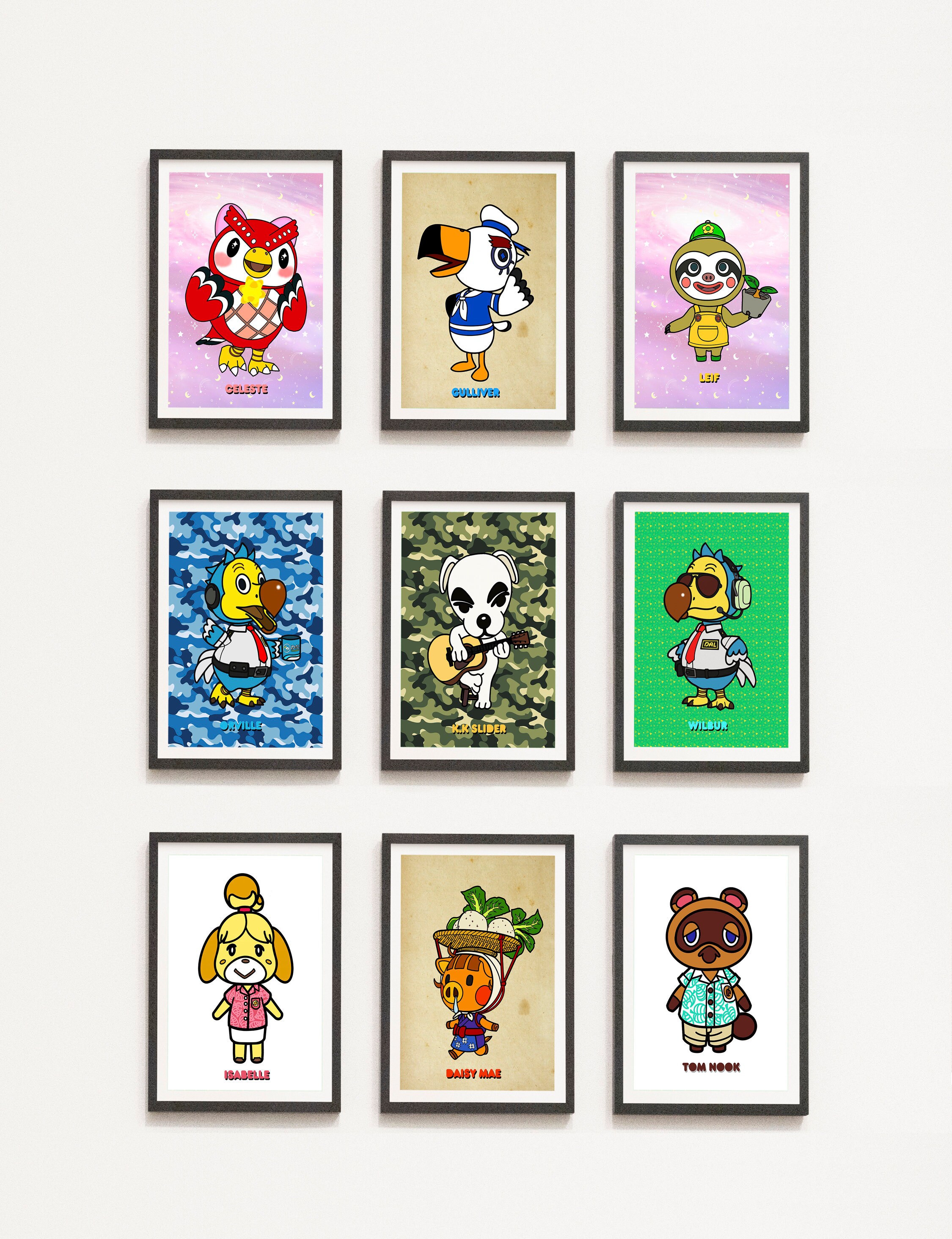 Animal crossing art prints new horizons Art Print Etsy
