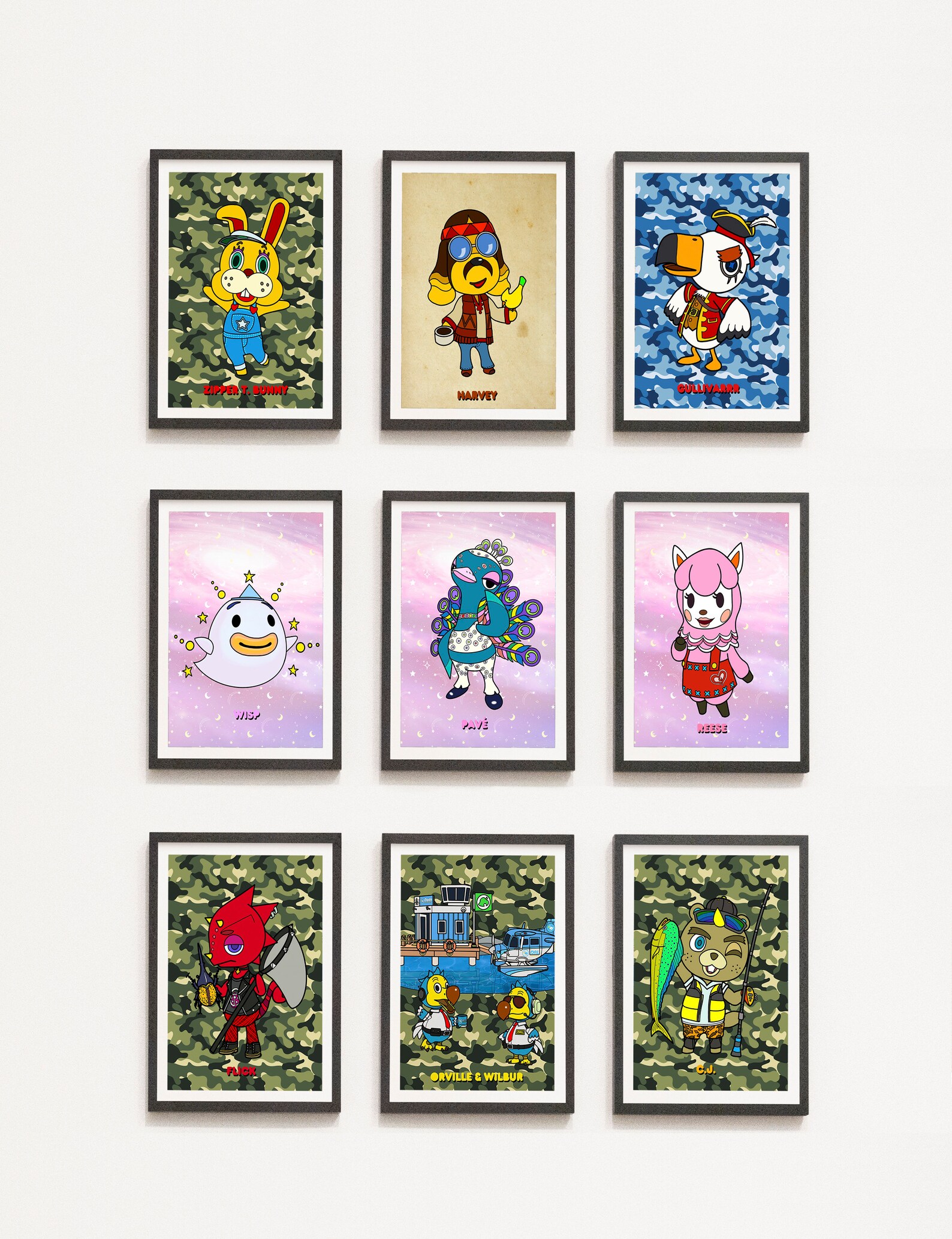Animal Crossing Art Print Animal Crossing Poster New Horizons Etsy