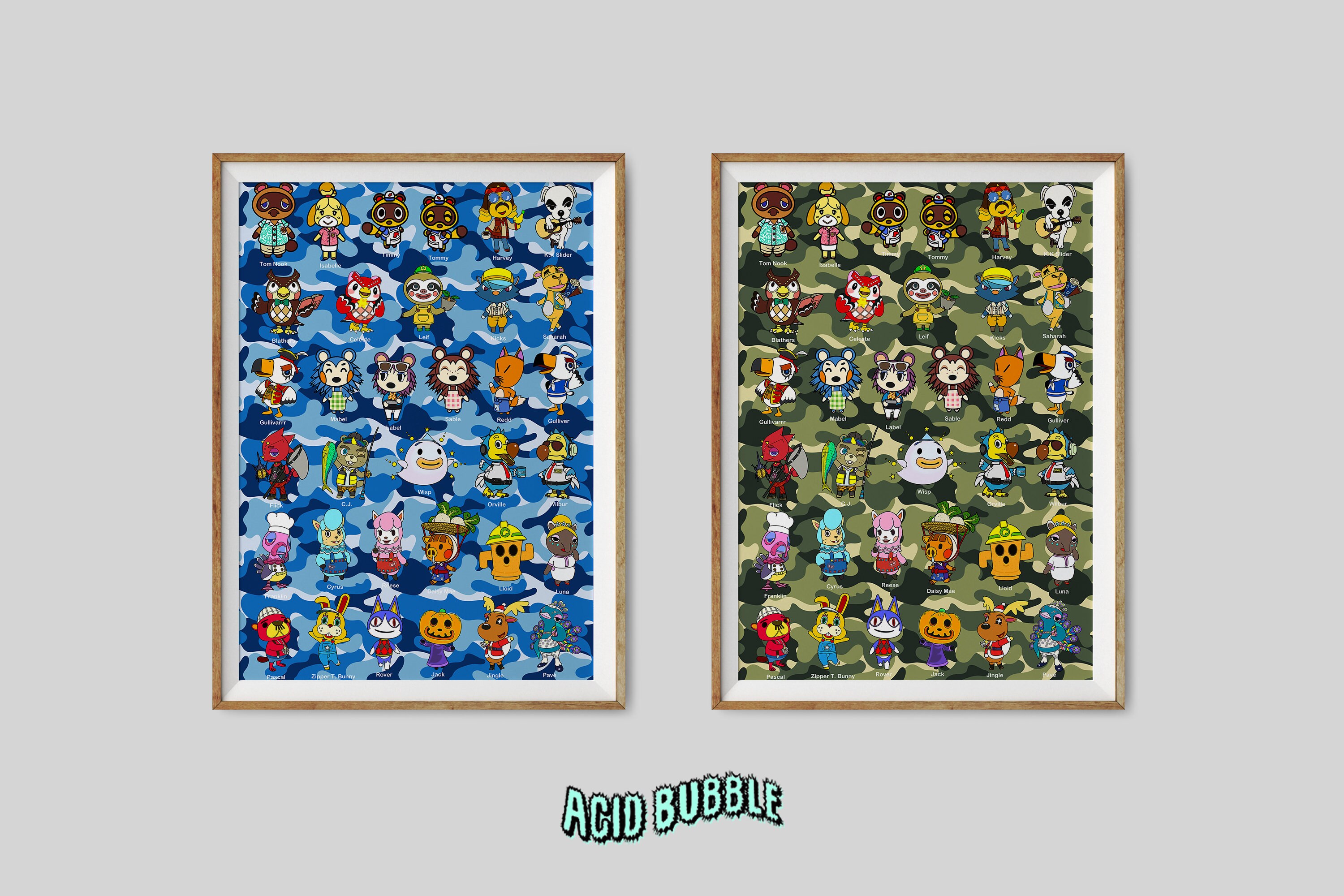 Animal crossing art prints new horizons Art Print Etsy