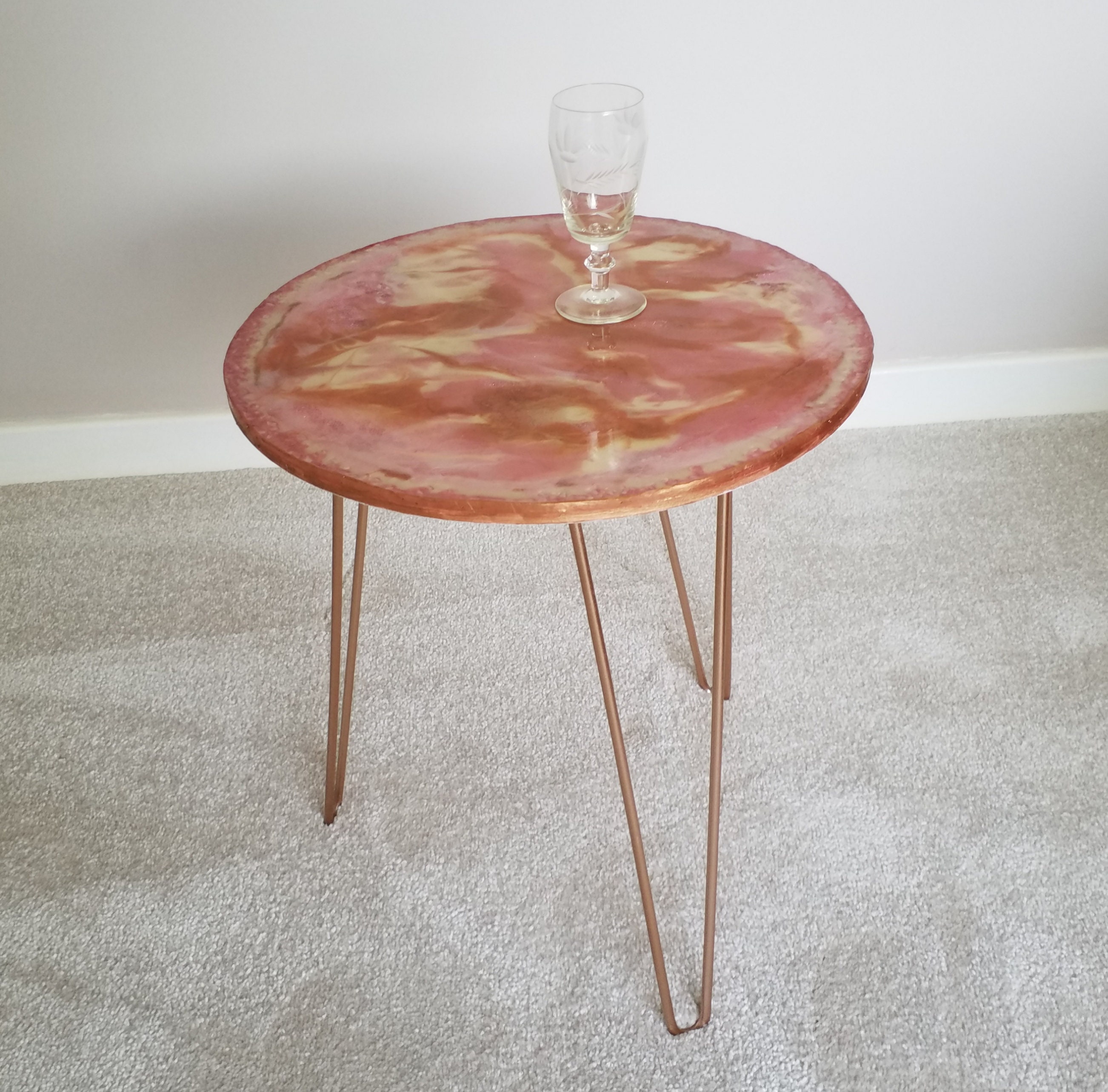 Small 2024 pink table
