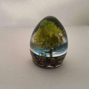 Paperweight/ornament With Tree, and Stream in Epoxy Resin Art - Etsy