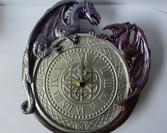 Dragon wall clock resin art