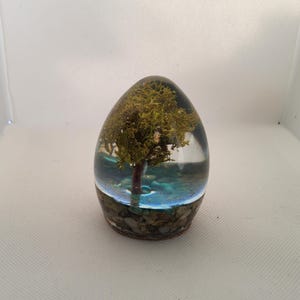 Paperweight/ornament With Tree, and Stream in Epoxy Resin Art - Etsy