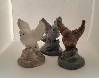 Owl paperweight/ornament cast in eco-resin, home decor