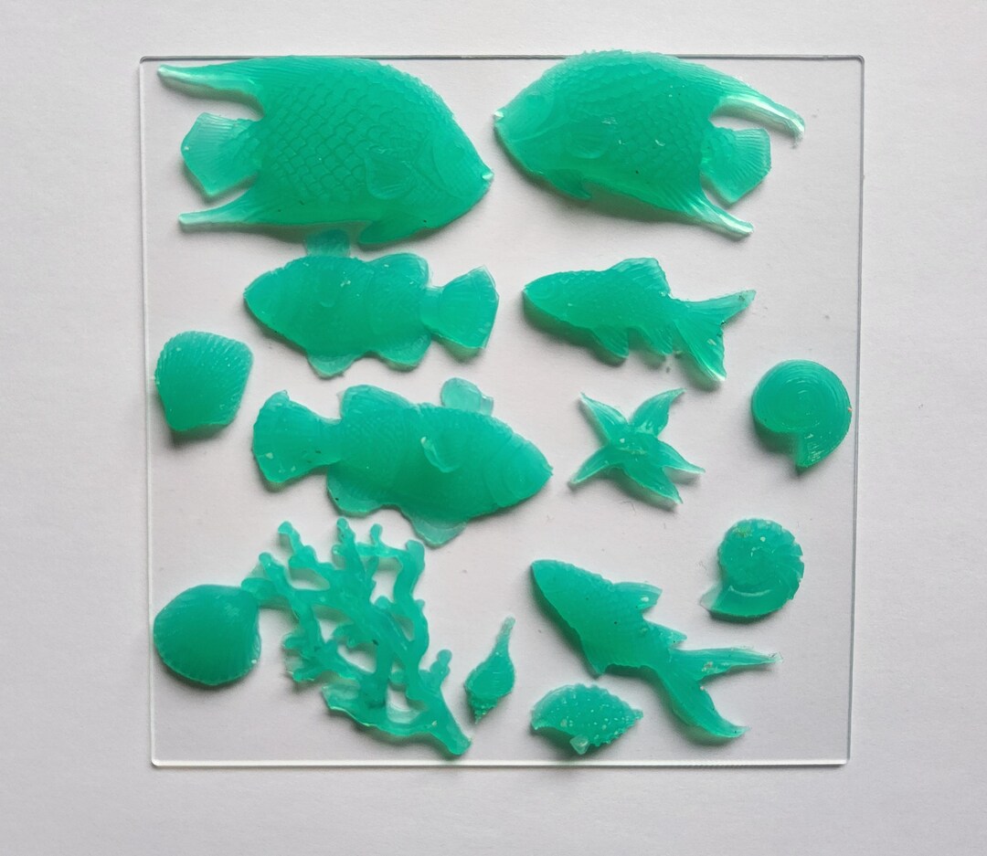 Ocean Marine Silicone Inlays: Fish, Shells, Coral - Resin Casting - Etsy