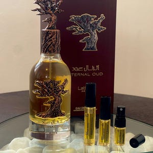 Eternal Oud by Lattafa Perfume Decant Sample 1 ml 2ml 3ml 5ml 10ml | Unisex Aroma Sample Middle Eastern Fragrance
