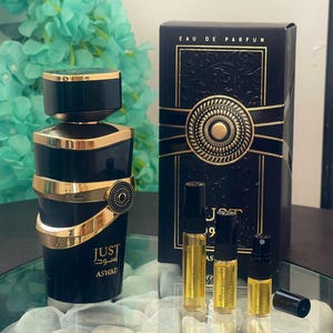 Just by Fragrance World  Perfume Decant Sample 1 ml 2ml 3ml 5ml 10ml | Unisex Aroma Sample Middle Eastern Fragrance