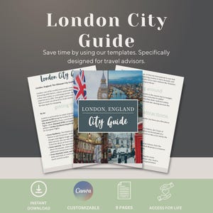 Travel Agent Template | London Client Template | Upgrade your Travel Agency's Services with this Value-Add Collateral