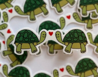 Turtles in Love Sticker