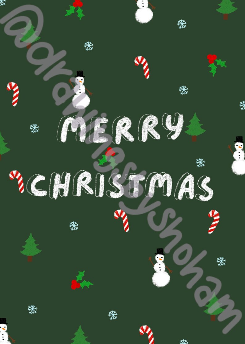 Christmas Doodles Card image 3