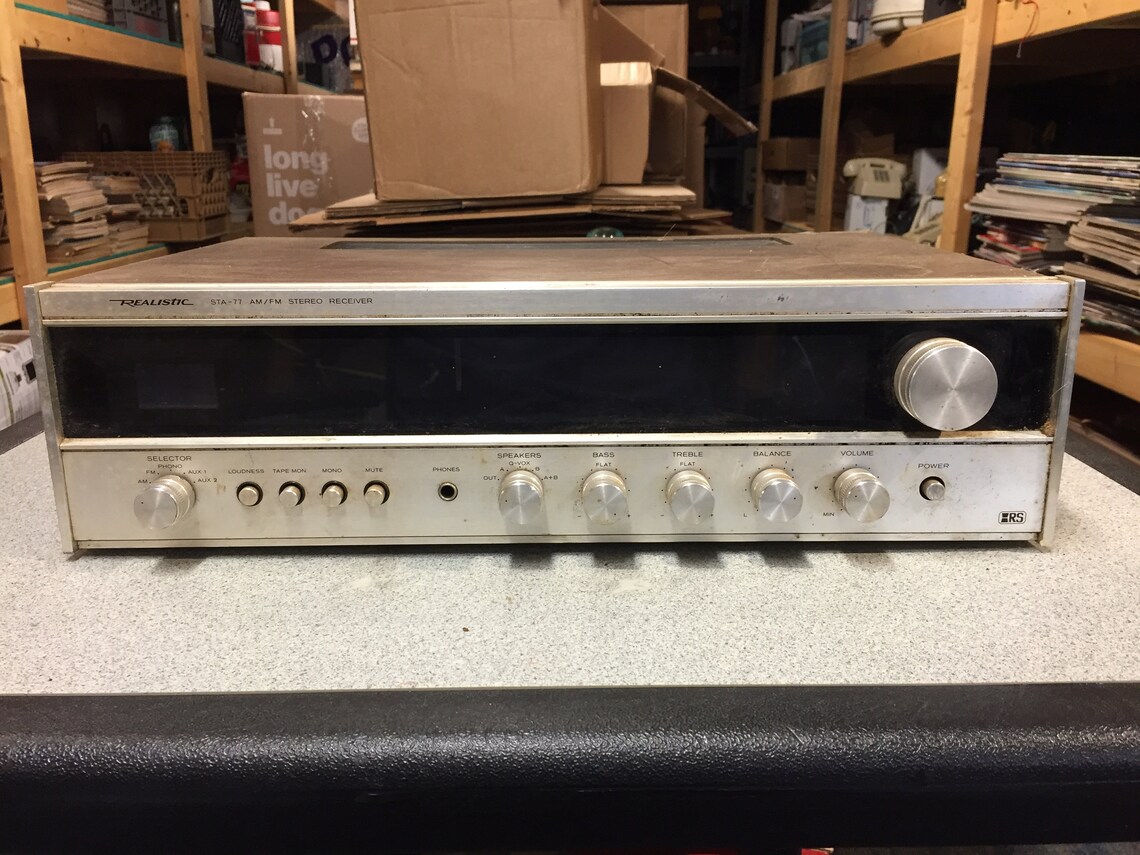 Realistic Stereo Receiver Model STA77. AS IS. Etsy