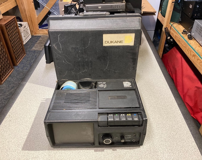 Dukane Slide Viewer Model 28A40. Powers On. No Further Testing...Selling As Is Parts or Repair