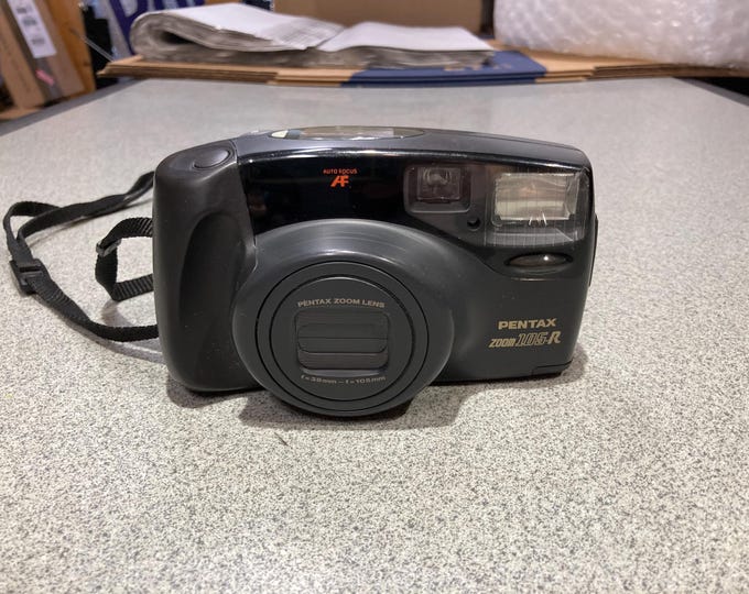 Pentax Zoom 105-R 35mm Film Camera.  Untested...Selling As Is.