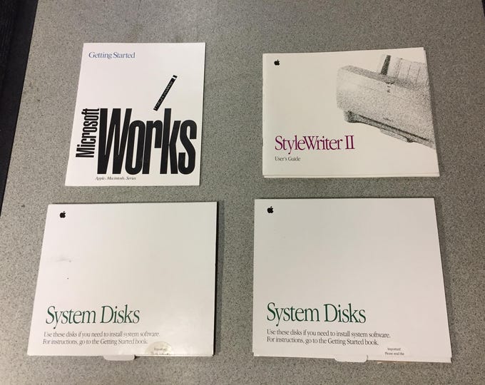 1991 Apple Computer Corp. systems disks and manuals