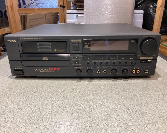 Hitachi Karaoke G77 CD Player  Model AK-G77. Tested & Works.