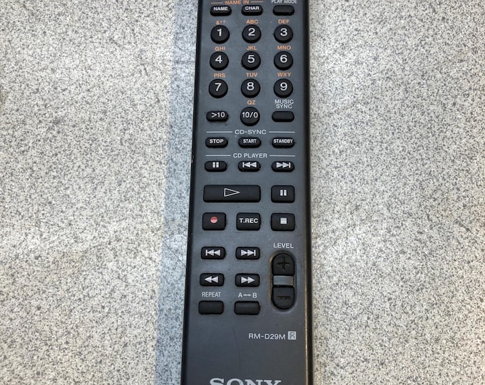 Sony Minidisc Remote Control  Model rm-d29m