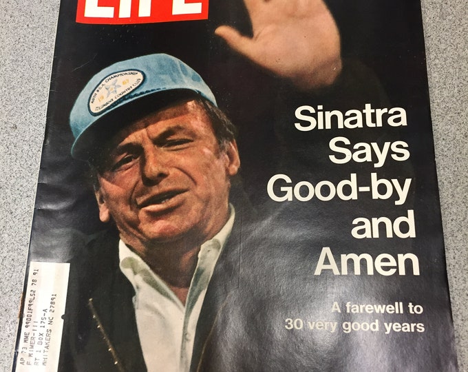 LIFE Magazine "Sinatra Says Good-By And Amen" June 25, 1971