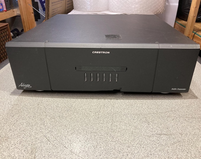 Crestron Adagio Audio Expander  Model 36EY. Powers On No Further Testing. Crack Under Front Plate. Selling As IS...Parts or Repair.