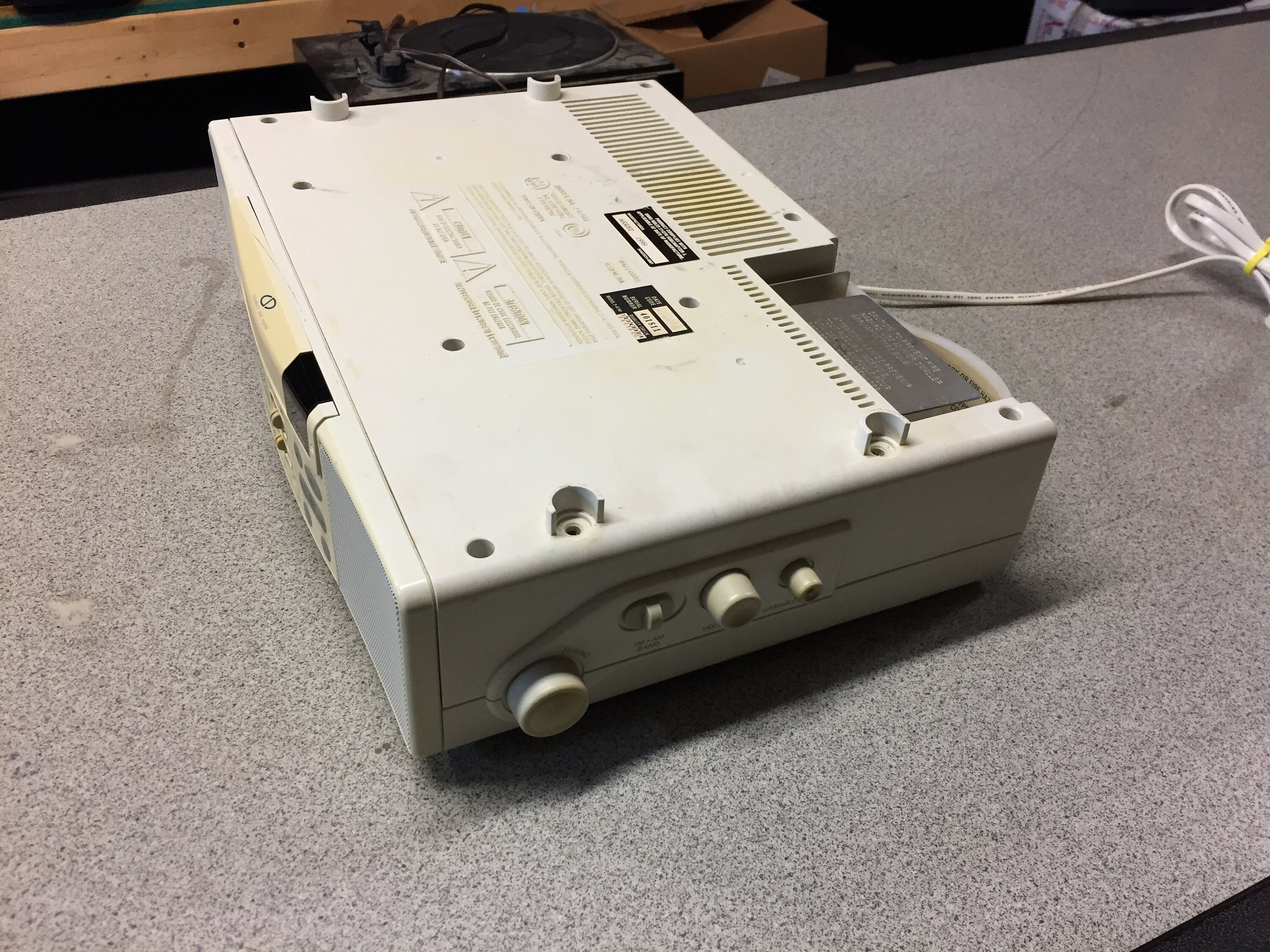 GE Spacemaker Am/fm/cd Clock Radio Model No. 742906. Tested & Works Etsy