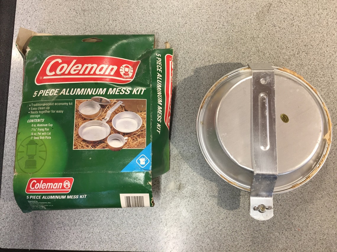 Coleman 5 Piece Aluminum Mess Kit Etsy