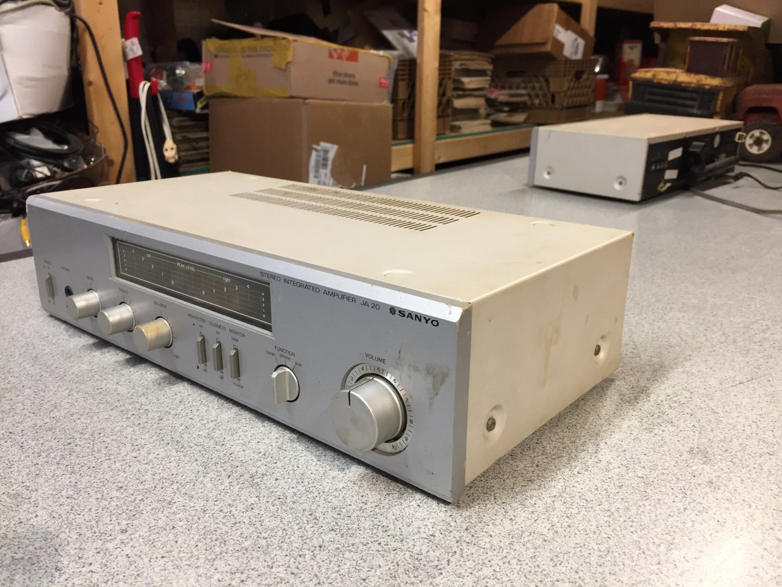Sanyo Stereo Integrated Amplifier Model JA 20 Etsy