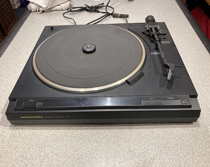 Marantz Automatic Turntable Model TT170. Works But Will Need New Needle. No Lid.
