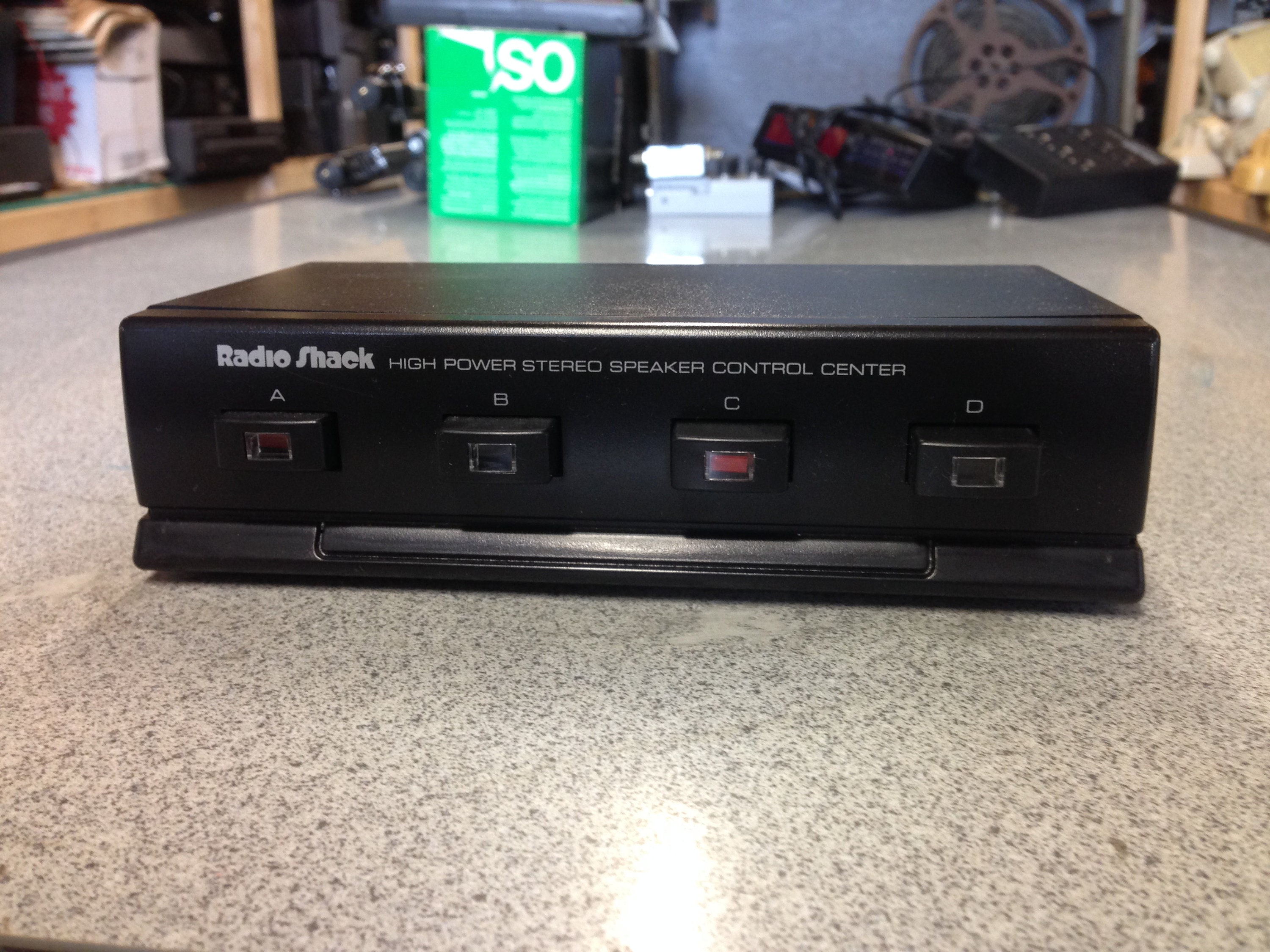 radio shack high power stereo speaker control center