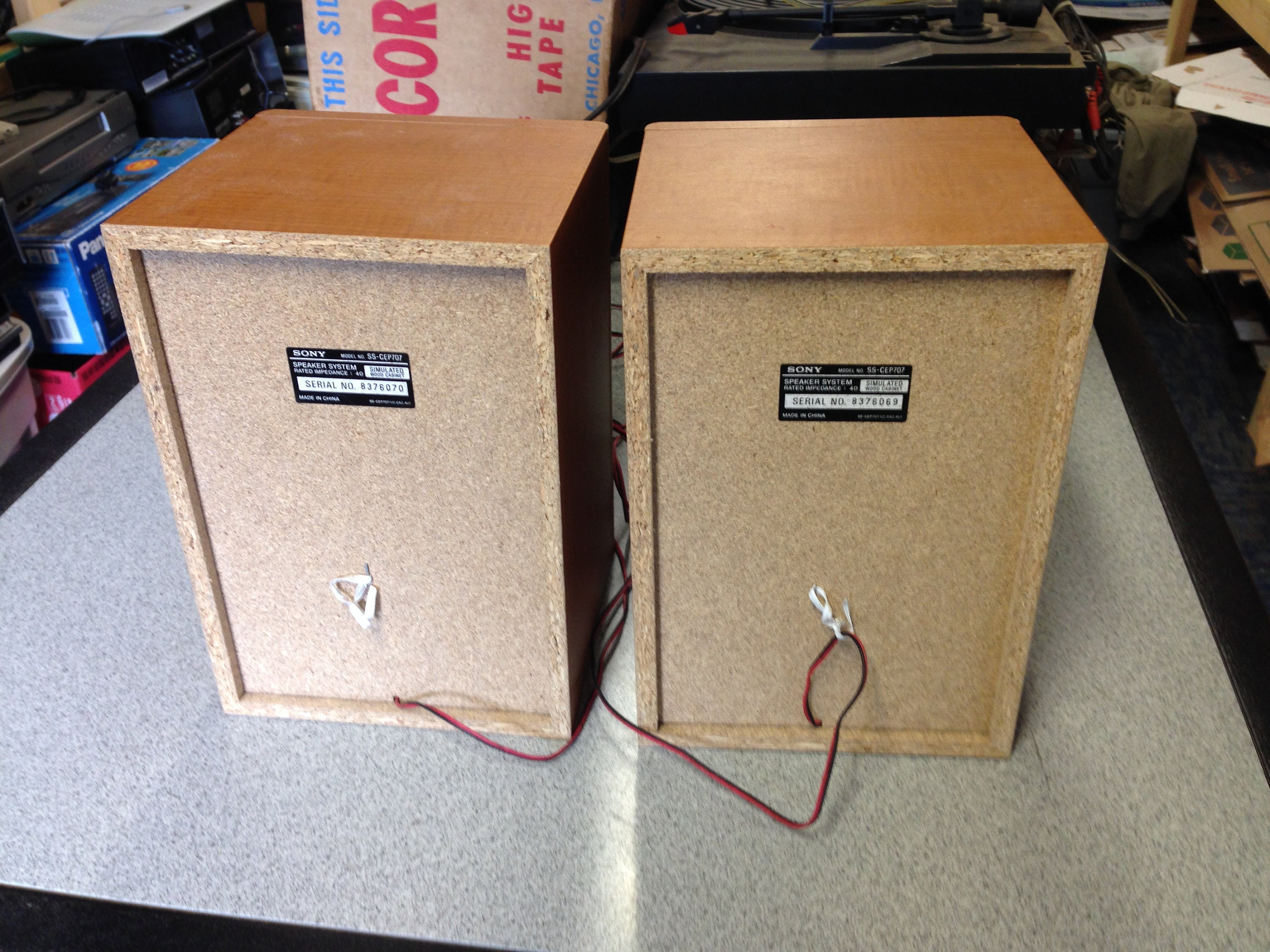 Sony Bookshelf Speakers Model SSCEP707