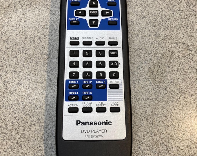 Panasonic DVD Remote Control  Model rak-dv964wk