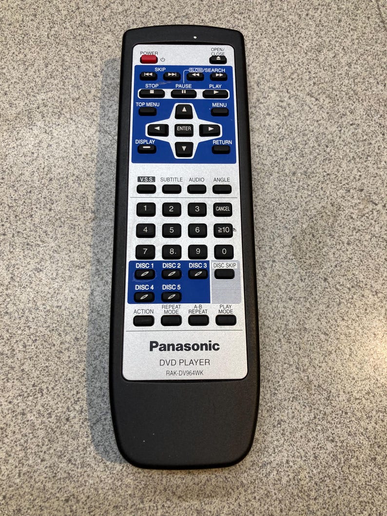 Panasonic DVD Remote Control Model Rak-dv964wk - Etsy