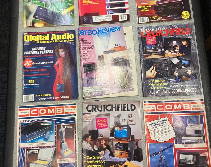 Lot of 9 1980's & 1990's Stereo Magazines
