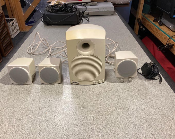 Boston Digital Computer Speaker System. Model BA735. Powers On...No Further Testing. Selling As Is.