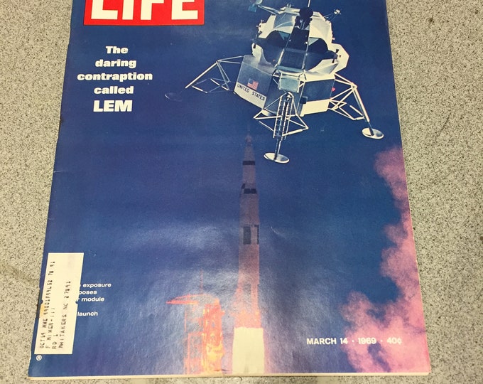 LIFE Magazine "The Daring Contraption called LEM" March 14, 1969