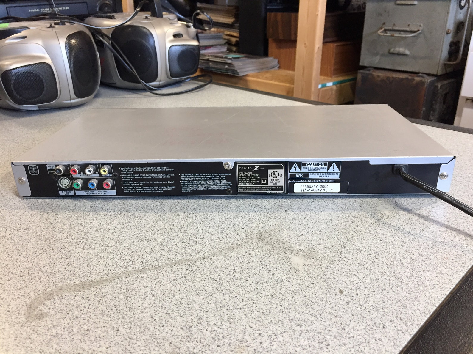 Zenith DVD Player Model DVB412 Etsy